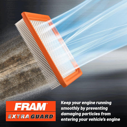 FRAM Extra Guard CA11050 Replacement Engine Air Filter for Select Chrysler, Dodge, Ram and Volkswagen (3.6L) Models, Provides Up to 12 Months or 1...