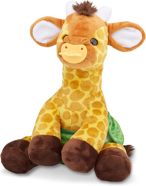 Melissa & Doug 11-Inch Baby Giraffe Plush Stuffed Animal with Pacifier, Diaper, Baby Bottle...