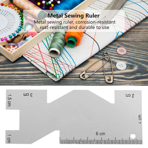 1Pcs Metal Sewing Ruler Quilting Ruler Sewing Tool Measuring Gauge Flexible Ruler Sewing Tool Accessory...