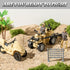 Army Men Action Figures with Military Vehicles Toys Playset, Army Toys with Military Boats, Protective Net,Small Pistol, Soldier Toys for Kids Boy...