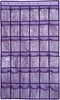 NIMES Hanging Closet Underwear Sock Jewelry Storage Over The Door Classroom Cell Phone Calculator Organizer 36 Clear Pockets (Purple)...