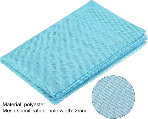 MECCANIXITY 120cm/46.8inch Mesh Fabric Lightweight Sheer Slightly Stretchy for Backpack Pocket and Straps, Netting Clothes, Netting Bag, Shopping ...