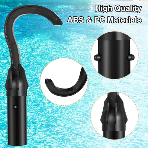 Hook for Robotic Pool Cleaner, Pool Hooks for Poles for Use In All Robotic Pool Vacuum Cleaner Including Cordless, Above Ground and Underwater, Su...