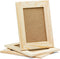 DIY Picture Frames, 4x6 Craft Frames Set, Unfinished Solid Pine Wood DIY Photo Frames, For Arts and Crafts DIY Painting Projects, Set of 3 (6x8 Fr...