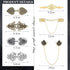 Ubjuliwa 11Pcs Vintage Cardigan Clips Dress Clips Back Cinch Clips Scarf Sweater Clips Shawl Pin Cloak Collar Shirt Brooch Clip for Women Girl...