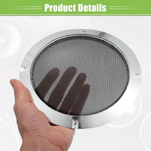ACROPIX Universal 4" 6.5" Speaker Grills Cover Mesh Round 4 inch 6.5 inch Audio Speaker Subwoofer Guard Protector Case with Mounting Screws Iron P...
