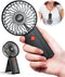 Mini Handheld Portable Foldable Small Fan USB Rechargeable Personal Fan Neckable Desktop 4-speed 3-in-1 Mute Handheld Small Fan 6-15 Hours Continu...