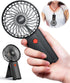 Mini Handheld Portable Foldable Small Fan USB Rechargeable Personal Fan Neckable Desktop 4-speed 3-in-1 Mute Handheld Small Fan 6-15 Hours Continu...