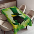 Ambesonne St. Patrick's Day Tablecloth, Leprechaun Hat and Shoes Costume with Pot of Gold with Shamrock Leaves, Dining Room Kitchen Rectangular Ta...