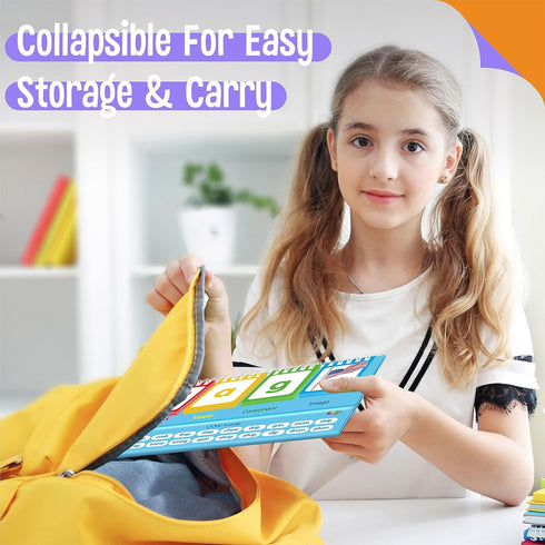 CVCC & CCVC Flip Charts, 40 Words Builder Phonic Games Freestanding Flip Chart Manipulative Spelling Toy Educational Learning Tool for Student Tea...