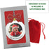 Baby's 1st Christmas Photo Ornament with a 2025 Charm - Shaped Like a Bulb with White Glitter and A Red Bow Design - Gift-Storage Bag Included - 3...