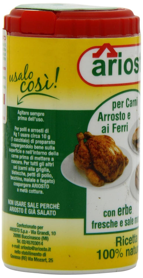 Ariosto Meat Seasoning, Roasted and Grilled, 2.8 Ounce, 1 Pack...