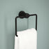 DELTA FAUCET NIC46-MB Nicoli Wall Mount Square Closed Towel Ring Bath Hardware Accessory in Matte Black...