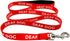 Deaf Dog Leash - Hard of Hearing Warning - Hearing Impaired Dog - No Limited Hearing - Deaf Alert Padded Handle Accessories for Small Medium Large...