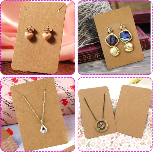 TOAOB 700pcs Earrings Making Kit with Hypoallergenic 925 Sterling Gold Earring Hooks Jump Rings Ear Backs Earring Display Cards and Bags Earring P...
