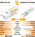 ALIDE G9 Led Bulbs Dimmable 3W Replace 20W 25W 30W Halogen Equivalent,2700K Soft Warm White, AC120V G9 Clear T4 Bi-pin Led Bulbs for Chandelier Pe...