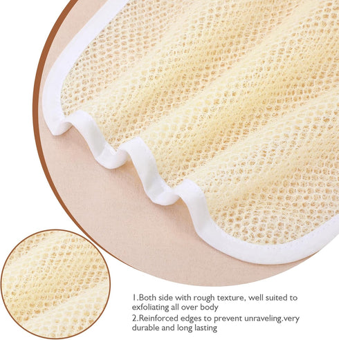 PHOGARY 6 Pack Exfoliating Wash Cloths for Body Scrub and Face Clean, Dual-Sided Exfoliating Wash Towels Bath Washcloths for Men Women Skin Massag...