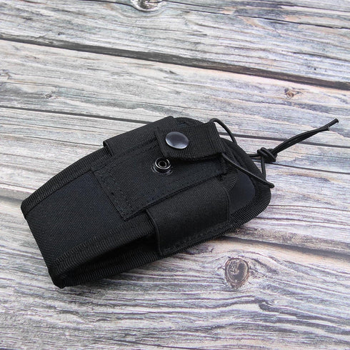 Create idea Radio Pouch Security Walkie Talkie Bag Belt Holder Black Nylon 1000D for Fireman Teacher...