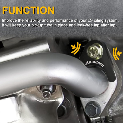 Oil Pump Pickup Tube Brace/Girdle Compatible with LS LS1 LS2 LS3 Engine 4.8 5.3 6.0L...