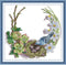 CROSSDECOR Stamped Cross Stitch Kits-Bird's nest wreath Embroidery Patterns Full Set for Beginners or Adults,11 CT 3 Strands DIY Crossstitching Ki...