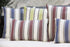 JOJUSIS Stripe Throw Pillow Covers Farmhouse Pillowcases Pack of 2 20 x 20 Inch Blue...