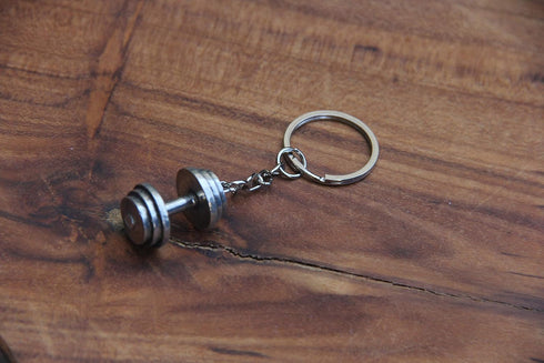 Antique Dumbbell Keychain...