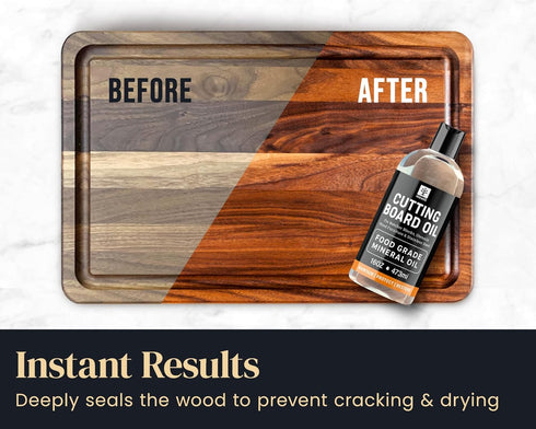 Food Grade Mineral Oil for Wood Cutting Board - 16oz, Food Safe USP Certified Cutting Board Oil & Butcher Block Conditioner for Bamboo Boards, Mar...
