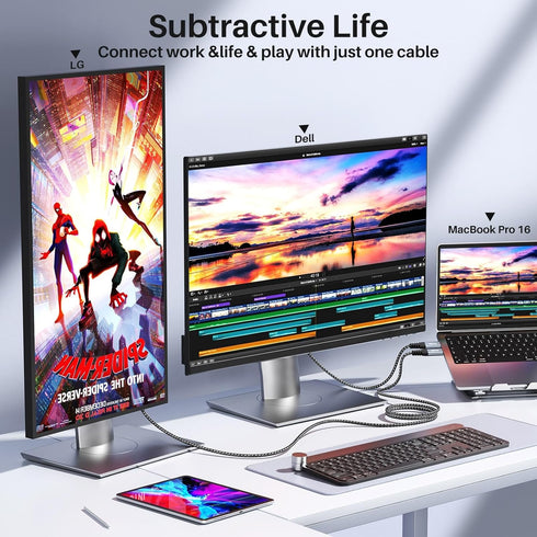 1FT Short USB C to USB C 3.2 Gen 2×2 Cable 20Gbps, Right Angle High Speed Data Transfer 4K Video Output 90 Degree 100W Fast Charging for iPhone 15...