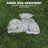 Cherish Your Beloved Canine Companion with The Angel Dog Memorial Statue - Garden Resin Sleeping Dog Statue with Wings - Resin and Stone Dog Memor...