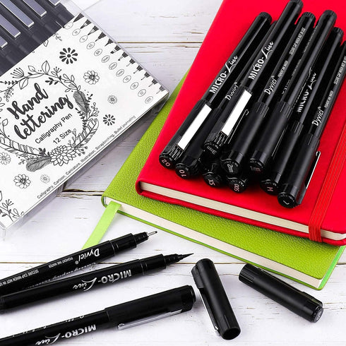 Dyvicl Hand Lettering Pens, Calligraphy Brush Pens Art Markers for Beginners Writing, Sketching, Drawing, Illustration, Scrapbooking, Journaling, ...