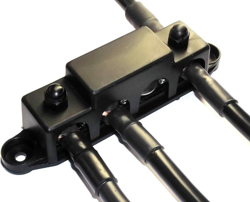 Fastronix 5/16" 4 Stud Stainless Steel Ground Distribution Block with Cover...