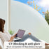 DUOFIRE Privacy Window Film Natural Frosted Glass Film Static Cling Glass Film No Glue Anti-UV Window Sticker Non Adhesive for Privacy Office Meet...