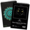 Art-N-Fly Black Sketch Pad Mini 5.5x8.5" 2 Pack - Black Paper Sketchbook for Drawings, Perforated Edge on Spiral 100 Sheets Total - Art Sketch Boo...