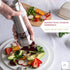 Salt and Pepper Grinder Set - Large Capacity Stainless Steel Pepper Grinder and Salt Grinder with Tray in Luxurious Gift-Box - Manual Mills with C...