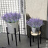 TURNMEON 12 Bundles Artificial Lavender Flowers Fake Flowers Artificial Plants Outdoor UV Resistant Flocked Faux Plastic Shrubs Wedding Bouquet Wi...