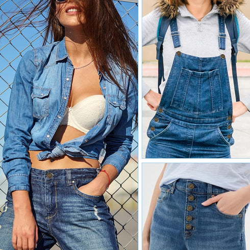16 PCS Jeans Buttons, 20mm No Sew Jean Button Replacement for Loose Jeans Trousers Buttons Accessories for Pants Reusable Adjustable Metal Button ...