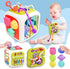 booko Activity Cube 7in1 – Montessori Toy for 1-2 Year Old Babies – Busy Cube Early Development Sensory Toy for Toddler Age – Birthday Gift for Bo...