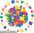 Set, 6 Acrylic Paint Colors, 1 Paintbrush, 8 in. x 10 in, Rainbow Unicorn...