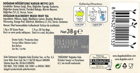 Blackberry Flavored Fruit Tea...