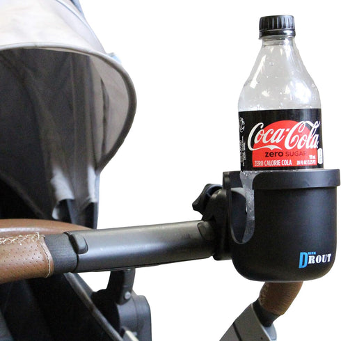 W4W Universal Stroller Cup Holder – Mega Strength Adjustable Clamp fits on Any Bike, Walker, Wheel Chair, Car – Large Adjustable Drink Holder fits...