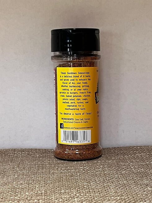 Texas Sundown Seasoning | All Purpose Seasoning | All Natural | No Sugar | Steak Seasoning | Meat Seasoning | Vegetable Seasoning | Marinade | Dry...