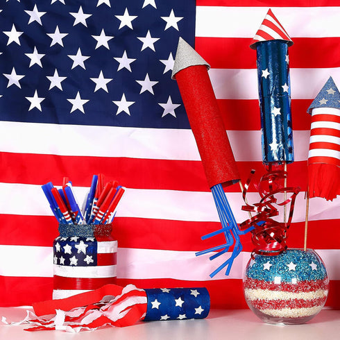 Eaasty American Flag Pens Bulk Patriotic USA Gel Ink Pen Independence Day Pen Stars Stripes Ballpoint Pens for Home School Office Supplies 4th of ...