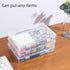 Small Storage Containers, 4 Packs Rectangular Plastic Storage Box with Lid 7.1''×4.6''×1.2'', Clear Containers for Storage, Beads, Crafts Accessor...