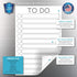 Dry Erase to Do List Vinyl Whiteboard Sticker Decal by Glassboard Studio | Removable & Reusable | Magnetic Fine-Tip Marker Included (6 x 9 inches,...
