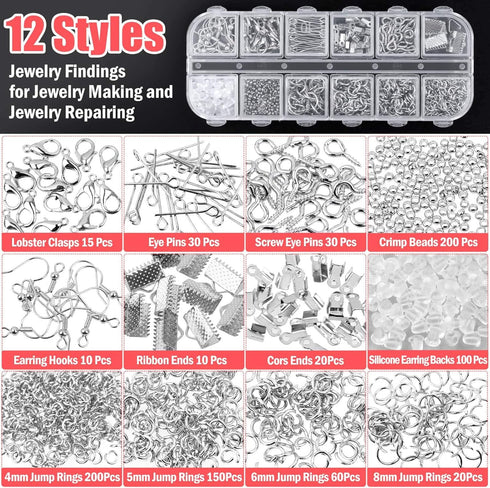 Thrilez Wire Wrapping For Jewelry Making, Repair and Beading Supplies Kit with Craft Ring Wire, Tools, Pliers and Jewelry Findings...