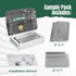 A-M Gutter Guard - Aluminum - Sample Pack - includes both 5" and 6" Width Samples (7" in length, Mill Finish)...