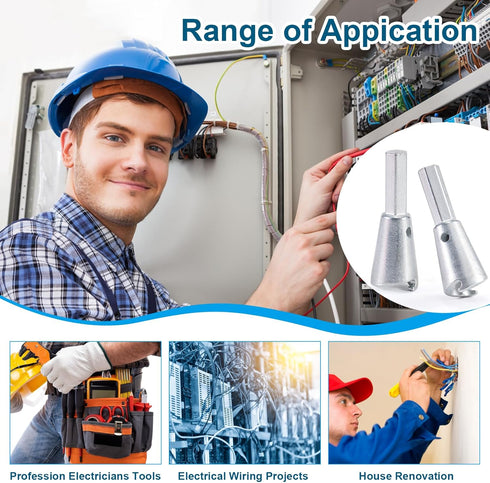 Wire Twister Tool for Drill, Drill Wire Twister, Wire Twisting Tool, Wire Nut Twister for Impact Electrician Wire Wrapping Spinners Tools Cable Wi...