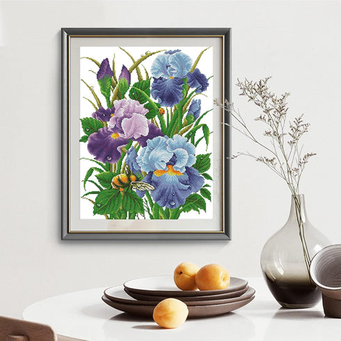 Stamped Cross Stitch Kits for adults Full Range of Easy Patterns Embroidery Starter Kits for Beginners?Printed Cross-Stitch Kits for Home Decor DI...