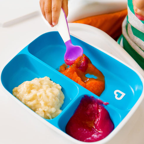 Munchkin® Splash™ Toddler Divided Plate, Blue...