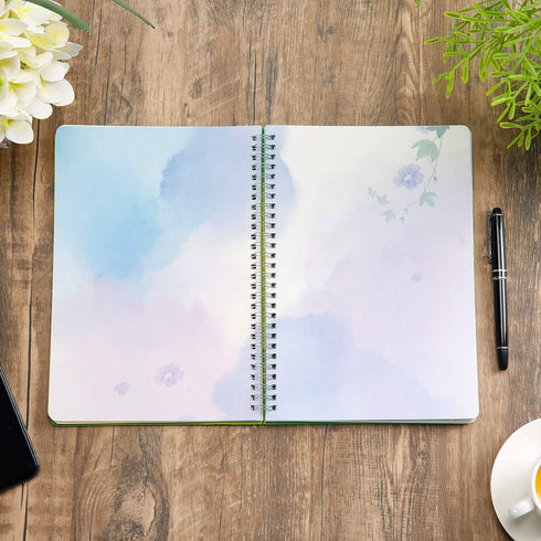 SIIXU Spiral Journals for Women, Hardcover Notebook, Colorful Blank, Large, 128 Pages, B5, 6.8”x9.8, Summer...